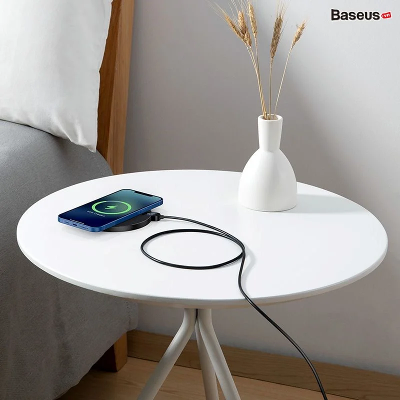 Đế Sạc Nhanh Không Dây Baseus Digital LED Display Gen 2 Wireless Charger 15W – ảnh 6