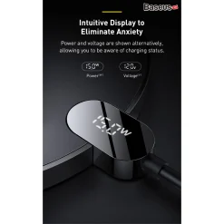 Đế Sạc Nhanh Không Dây Baseus Digital LED Display Gen 2 Wireless Charger 15W – ảnh 9