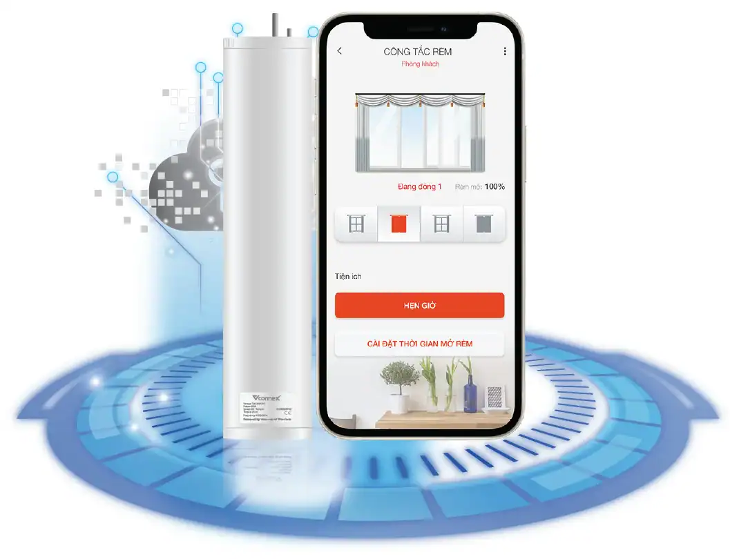 Động cơ rèm thông minh Vconnex VCN-CM – hình 5