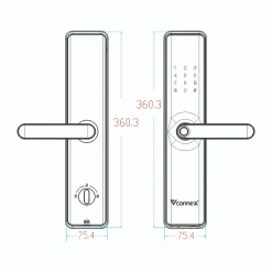 Khóa điện tử thông minh cửa gỗ Vconnex – hình 3