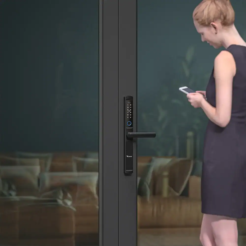Khóa điện tử thông minh cửa nhôm Vconnex VCN-BSLC – hình 3