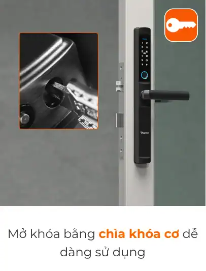 Khóa điện tử thông minh cửa nhôm Vconnex VCN-BSLC – hình 4