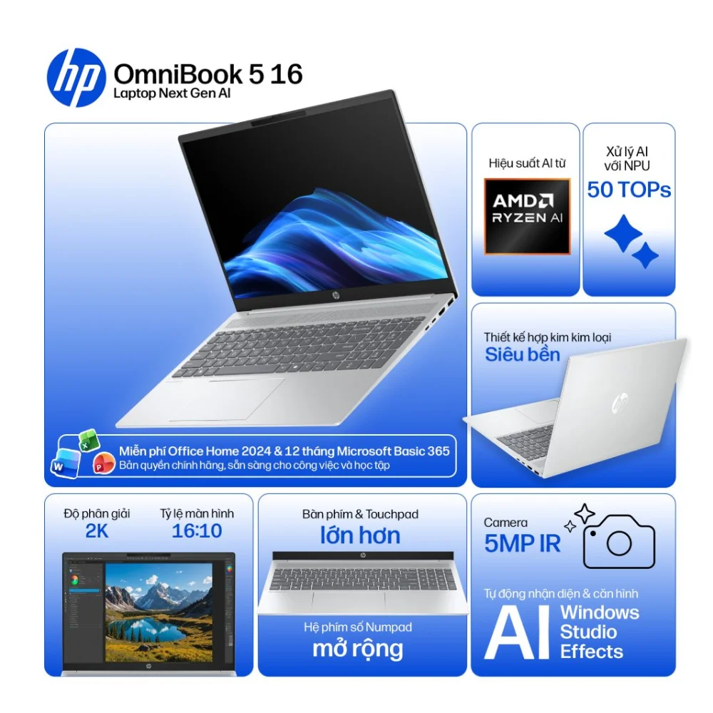 Laptop HP OmniBook 5 16 inch – ảnh 1