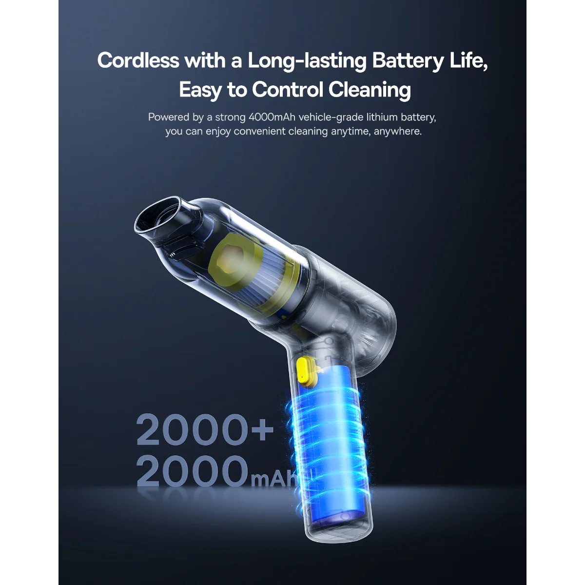 Pin 2000mAh x 2 của Baseus AT Car