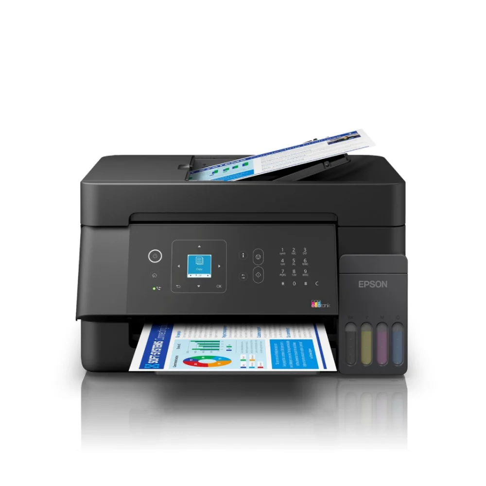 Máy in phun màu Epson Ecotank L5390 (In | Copy| Scan| Fax| ADF| A4| A5| USB| LAN| WIFI) – ảnh 3