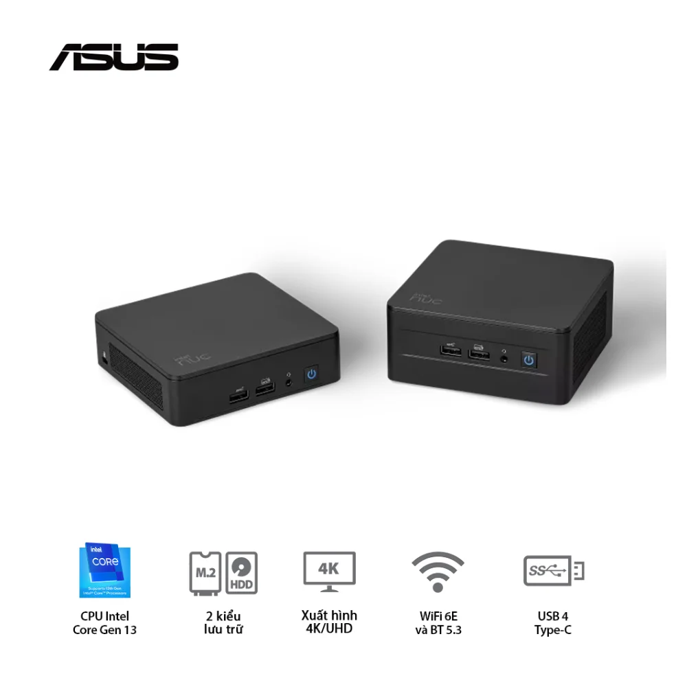 Mini PC ASUS NUC 13 Pro Tall Core i7-13620H (Barebone) – ảnh 1