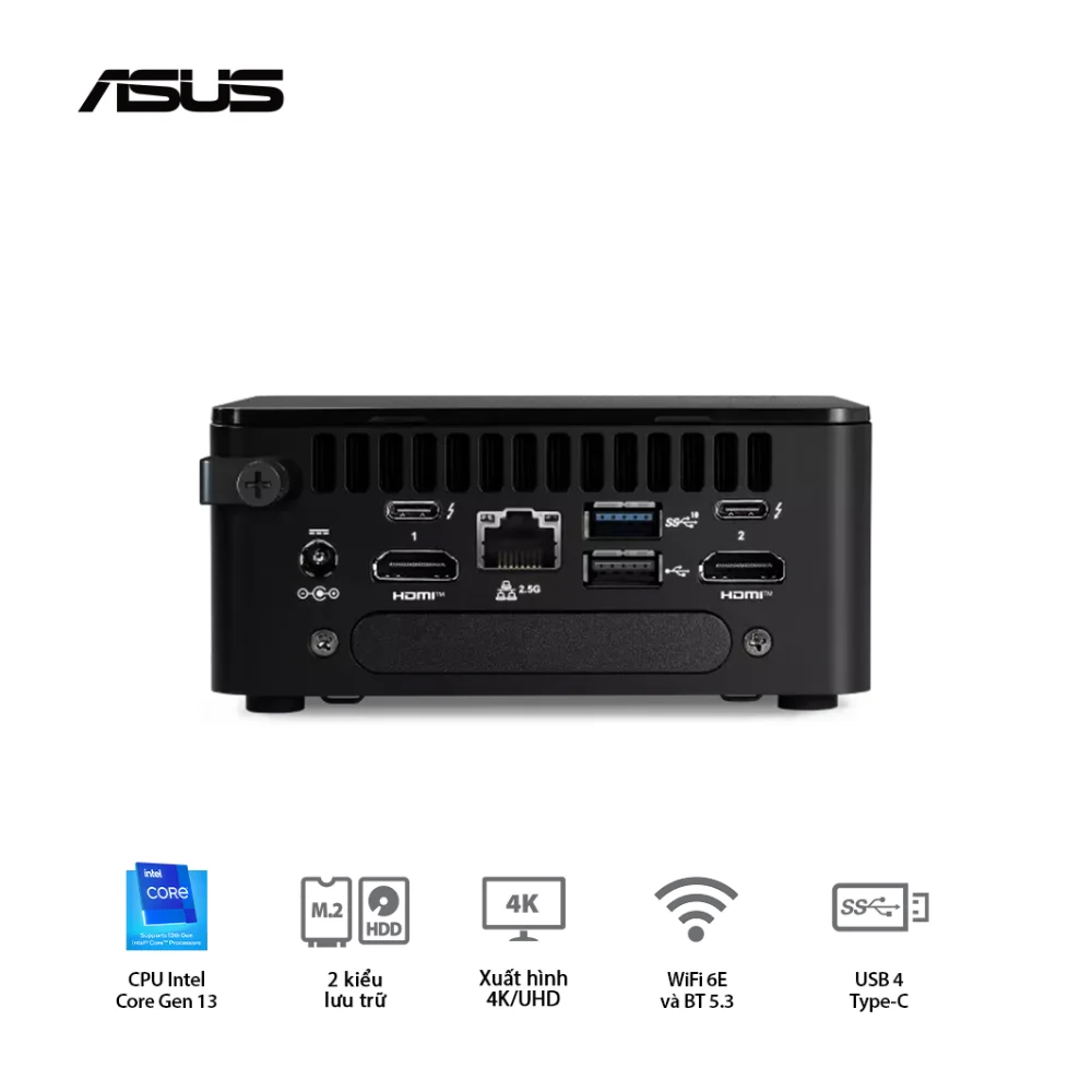 Mini PC ASUS NUC 13 Pro Tall Core i7-13620H (Barebone) – ảnh 3
