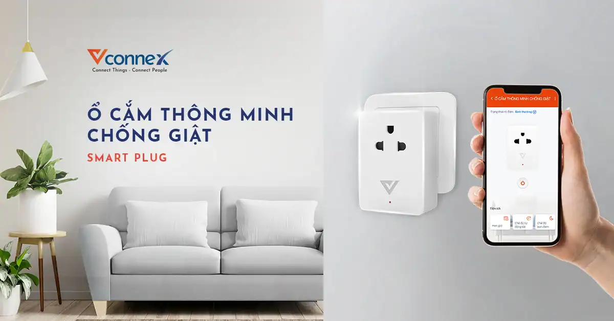 Ổ cắm chống giật thông minh Vconnex VCN-WSP-RCD