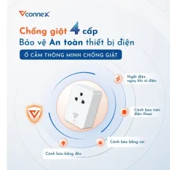 Ổ cắm chống giật thông minh Vconnex – hình 3