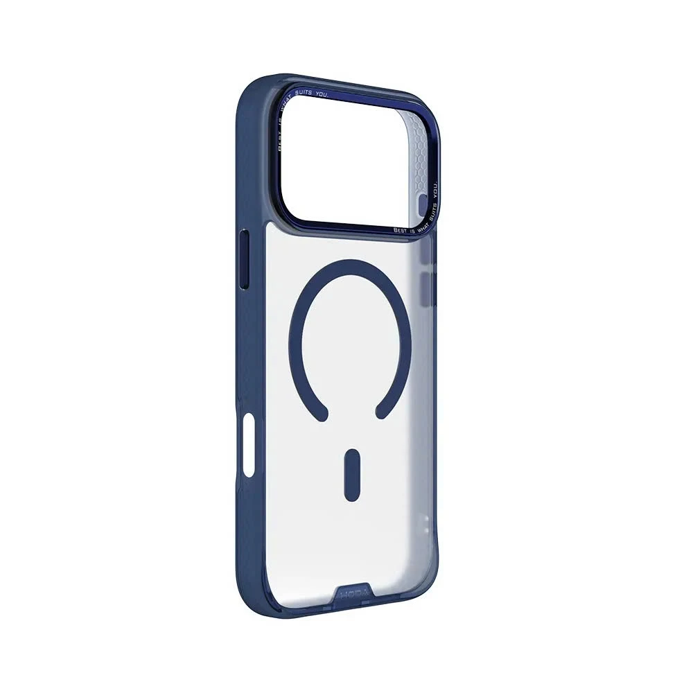Ốp lưng Hoda Rough MagSafe iPhone 18 Pro / 18 Pro Max – màu Clear Blue
