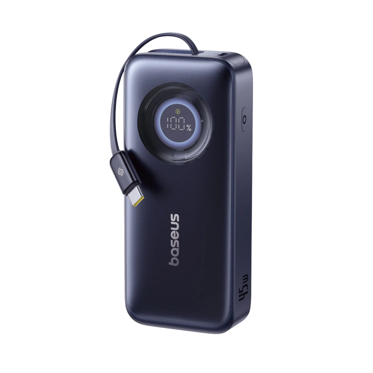 Pin dự phòng Baseus EnerCore CR11 với cáp USB-C tích hợp gài gọn trên thân máy