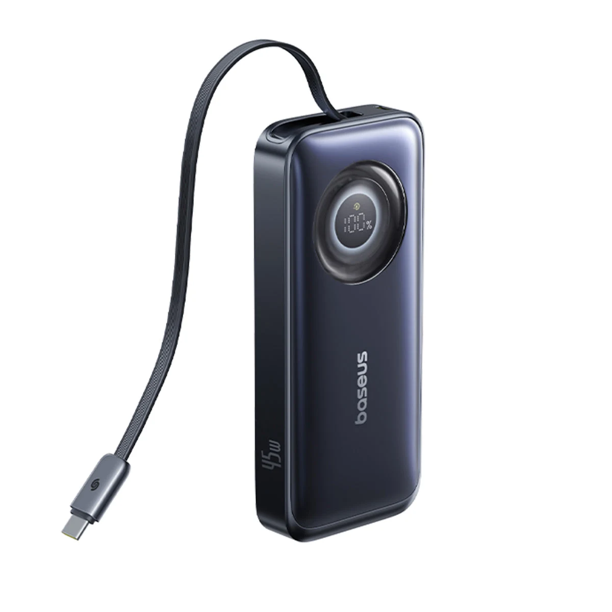 Cáp USB-C dây rút của pin dự phòng Baseus EnerCore CR11 khi kéo dài