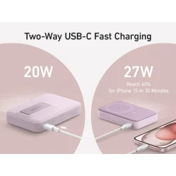 Pin Dự Phòng Từ Tính Kiêm Sạc Không Dây Qi2 1C ANKER Maggo A1654 10000mAh 27W – ảnh 5