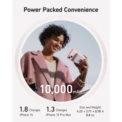 Pin Dự Phòng Từ Tính Kiêm Sạc Không Dây Qi2 1C ANKER Maggo A1654 10000mAh 27W – ảnh 6