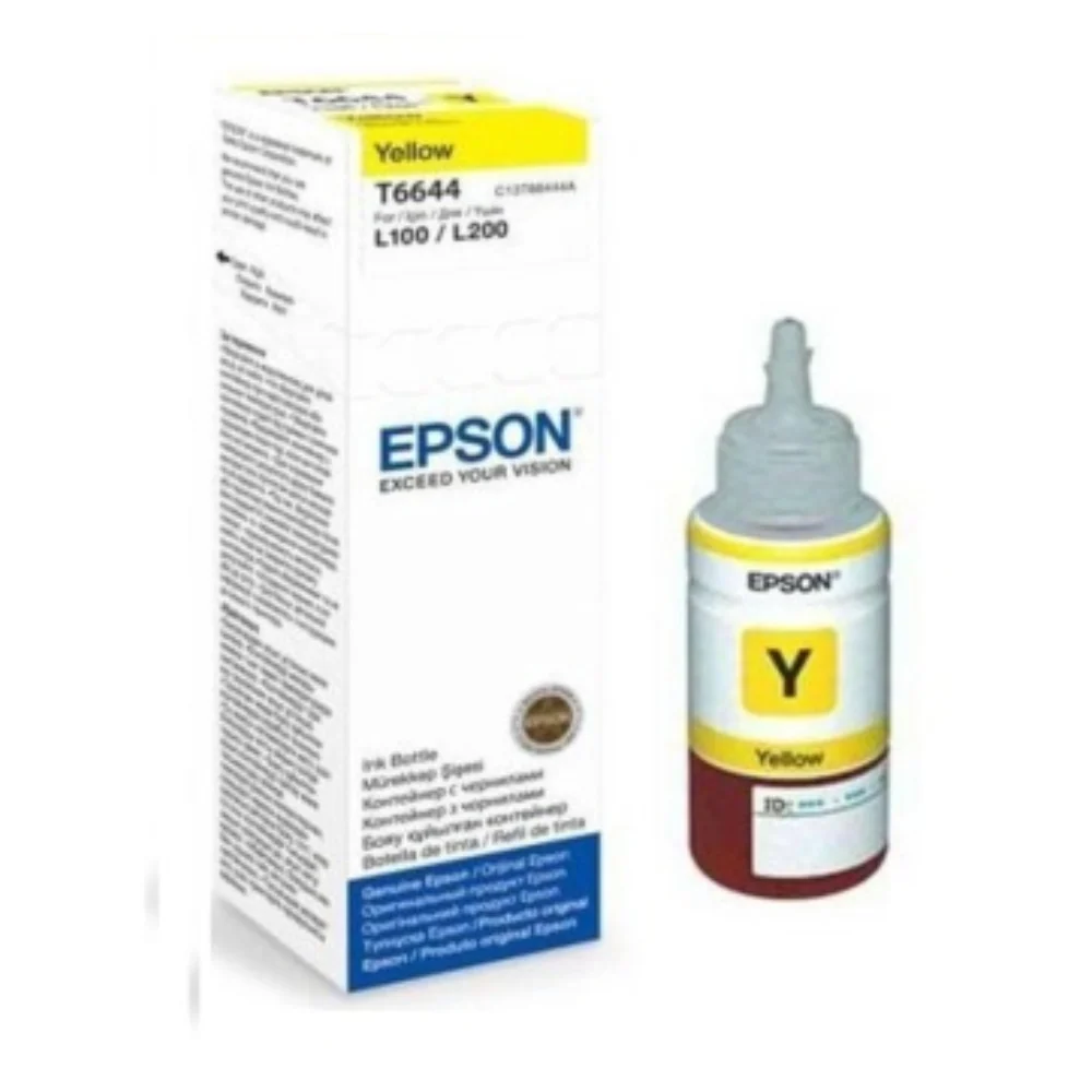 Mực máy in Epson C13T6644 màu vàng (Dùng cho Epson L120/L121/L300/L310/L350/L355/L365/L550/L455/L555/L565/L130 – ảnh 1