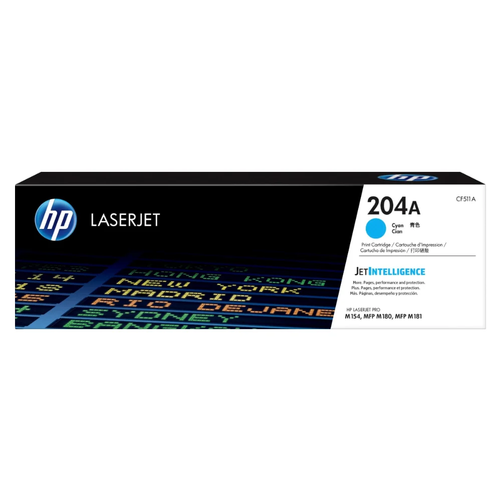 Mực hộp máy in laser HP 204A Cyan (CF511A) - Dùng cho máy in HP Color LaserJet Pro M154a - M154NW - M180N - M1 – ảnh 1