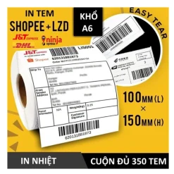 Giấy decal nhiệt 100x150x50m ( 1 tem 1 hàng ) - Tem TMĐT Shopee,Tiktok, Lazada – ảnh 2