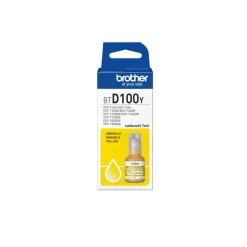Mực in phun màu Brother BTD100Y Yellow (dùng cho máy DCP-T230/T430W/T530DW/T730DW/T830DW/MFC-T930DW - 5000 tra – ảnh 1