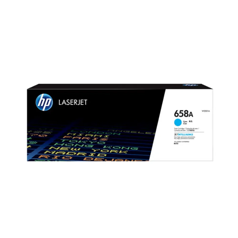 Hộp mực máy in laser HP 658A Cyan - Màu xanh (W2001A) - Dùng cho máy in HP M751n, M751dn – ảnh 1