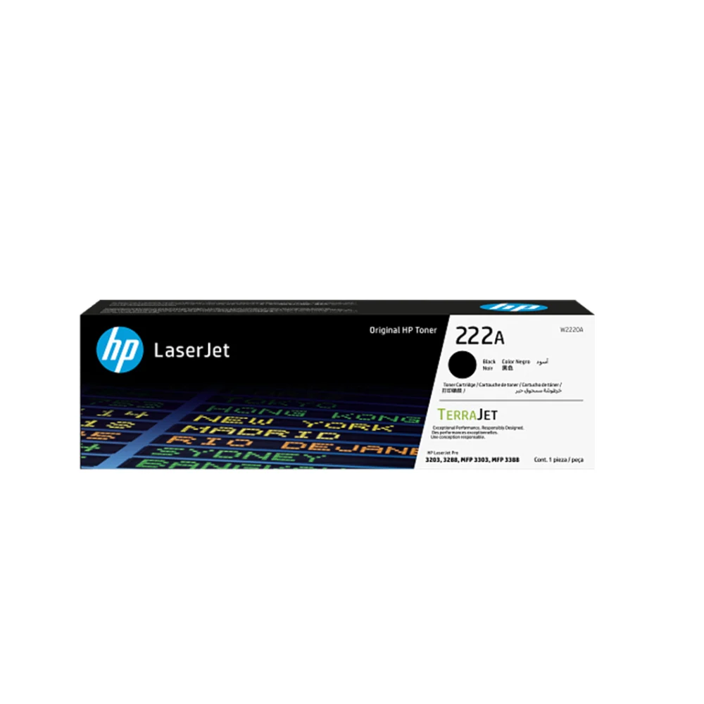 Mực hộp máy in laser HP 222A Black W2220A Chính hãng (Năng suất :1.300 trang theo độ phủ tiêu chuẩn của hãng| – ảnh 1