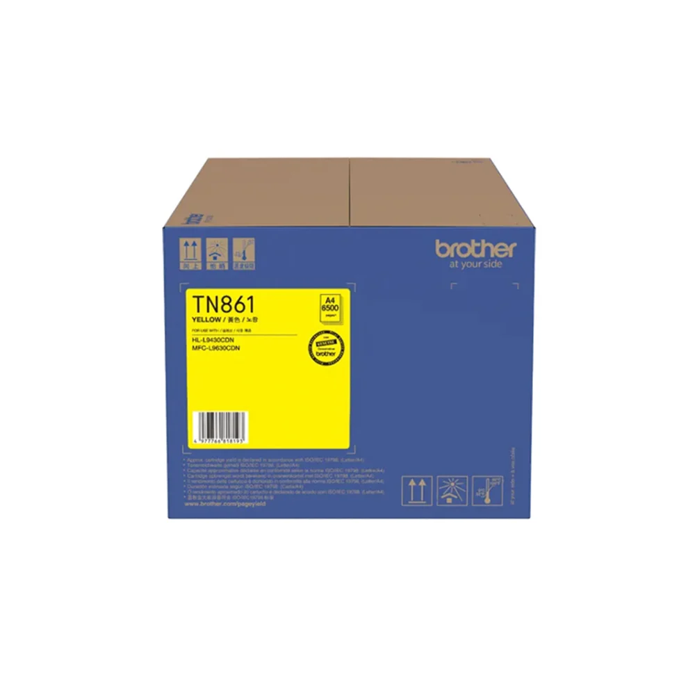 Mực in laser màu Brother TN861Y Yellow (Năng suất: 6500 trang theo tiêu chuẩn in của hãng/ Dùng cho máy in Bro – ảnh 1