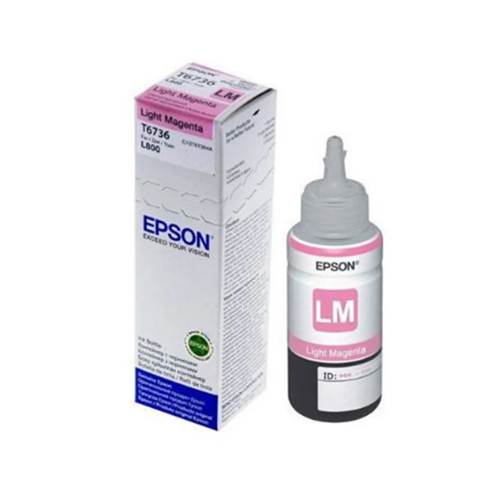 Mực máy in Epson C13T6736 màu đỏ nhạt (Dùng cho Epson L800/L805/L1800) – ảnh 1