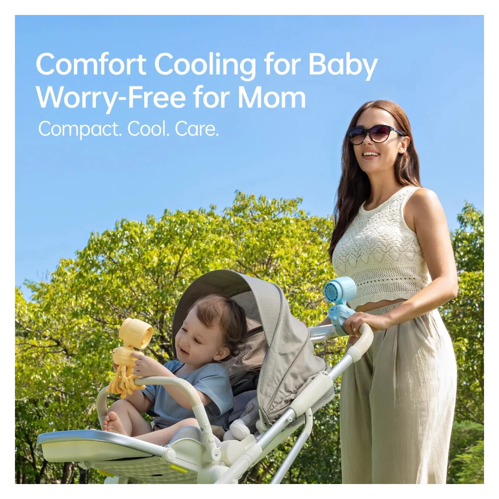 Quạt kẹp xe đẩy em bé Jisulife Stroller Fan 4