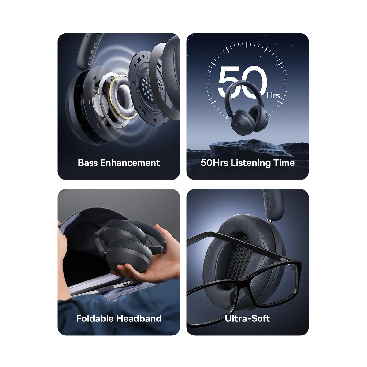 Tai Nghe Chụp Tai Không Dây Baseus Bass 35 Max – ảnh 4