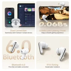 Tai nghe QCY MeloBuds N20 Bluetooth 6.0 và độ trễ thấp