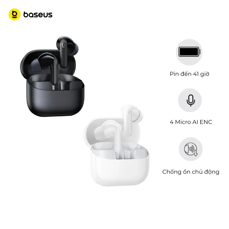 Tai Nghe Không Dây TWS Baseus Bass EP10 NC – ảnh 2