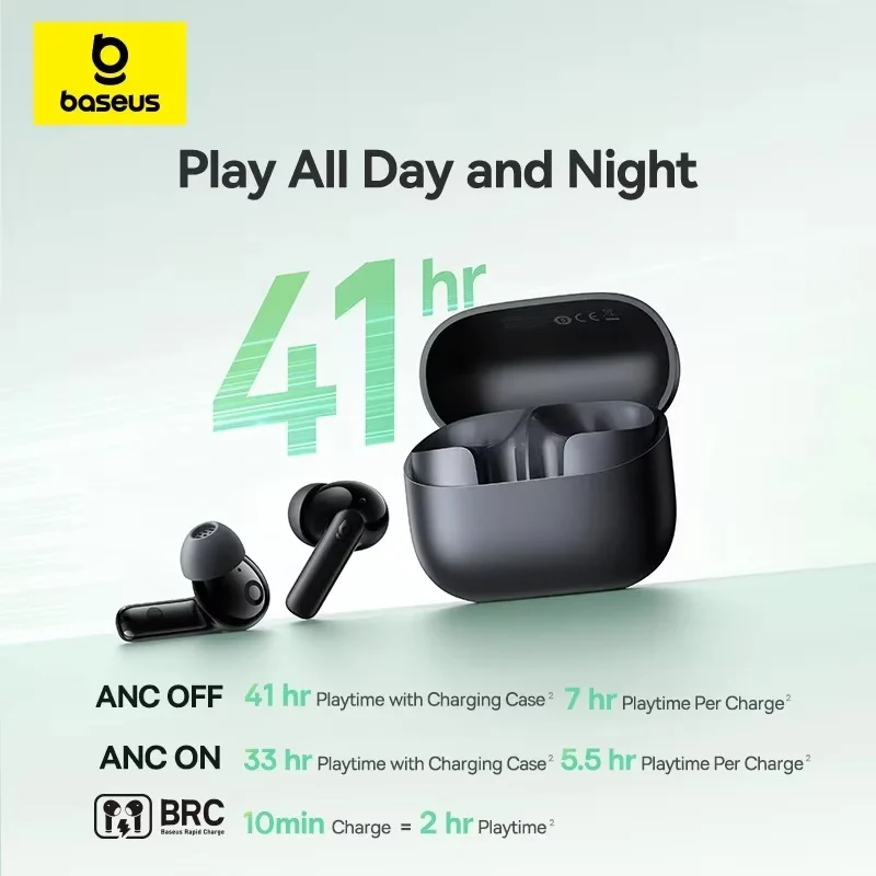 Tai Nghe Không Dây TWS Baseus Bass EP10 NC – ảnh 6