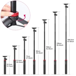 Tripod Kiêm Gậy Selfie Ulanzi MT-44 1,46m – hình 3