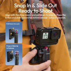 Tripod Mini Kiêm Gậy Selfie Ulanzi MT55 SnapGo – hình 3