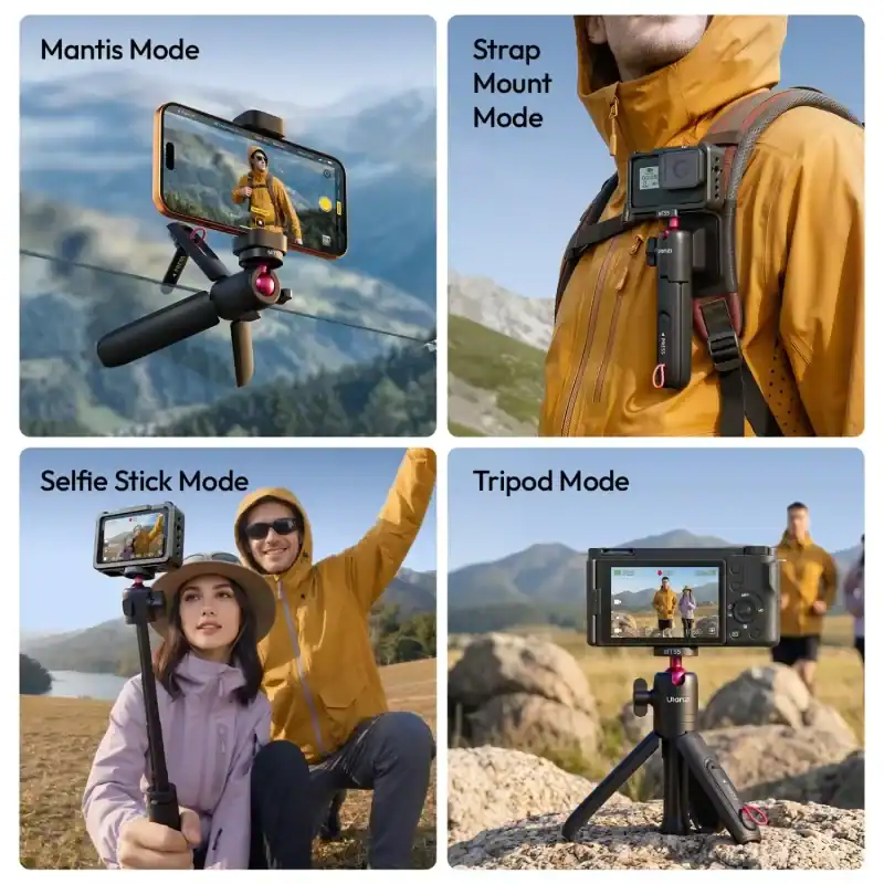 Tripod Mini Kiêm Gậy Selfie Ulanzi MT55 SnapGo – hình 4