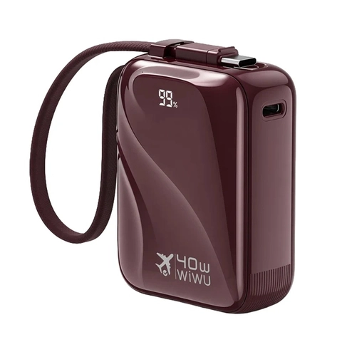 Pin dự phòng mini WiWU 01BPD 10.000mAh 40W màu Cherry