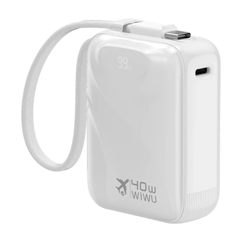 Pin dự phòng mini WiWU 01BPD 40W màu trắng