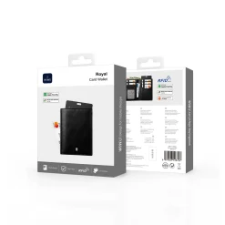 Bao bì của ví da WIWU Royal Card Wallet FM màu đen