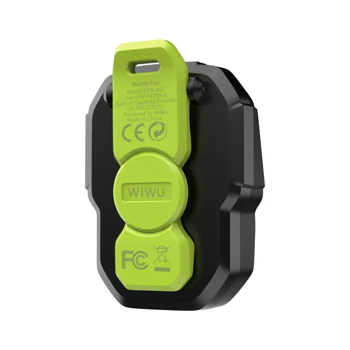 Loa kẹp WiWU SPK-001 Buddy Fun màu xanh, thiết kế nhỏ gọn